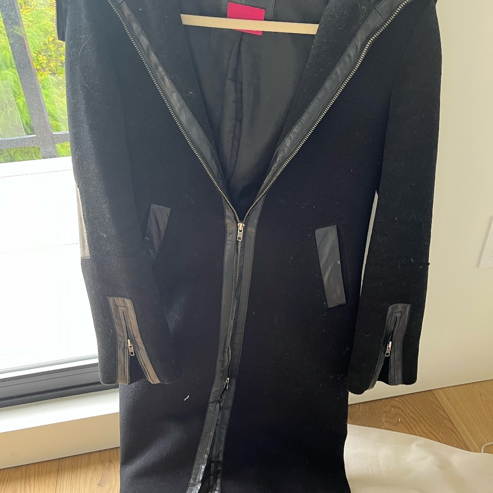 Black Mackage Wool Coat